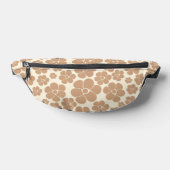 Blume Muster in Tan und Creme Bauchtasche (Ablage )