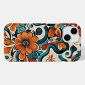 Blume Muster iPhone 15 Fall Case-Mate iPhone Hülle (Rückseite (Horizontal))