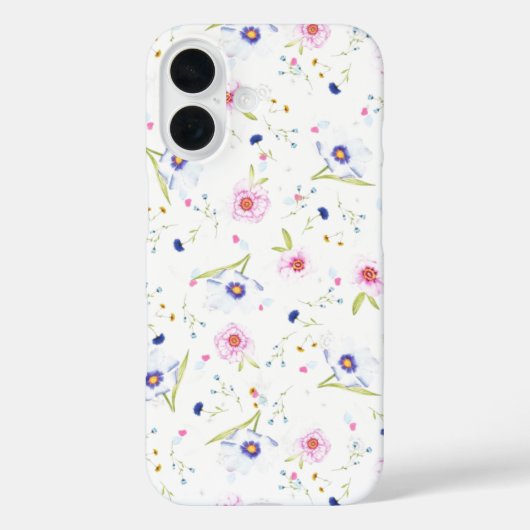 Blume Muster iPhone Case (Rückseite)