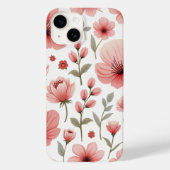 Blume Muster iPhone-Gehäuse Case-Mate iPhone Hülle (Rückseite)