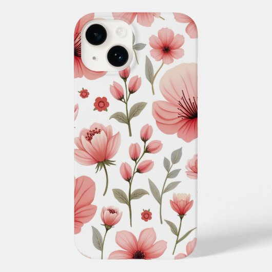 Blume Muster iPhone-Gehäuse Case-Mate iPhone Hülle (Rückseite)