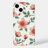 Blume Muster iPhone-Gehäuse Case-Mate iPhone Hülle (Rückseite)