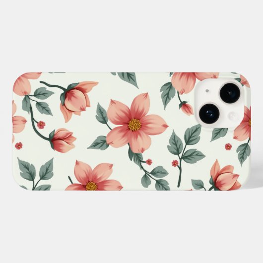 Blume Muster iPhone-Gehäuse Case-Mate iPhone Hülle (Rückseite (Horizontal))