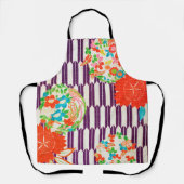 Blume Muster, japanisches Design Schürze (Vorderseite)