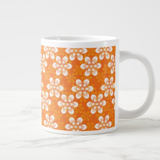 Blume-Muster Jumbo-Tasse (Rechts)