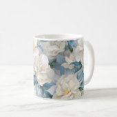 Blume-Muster Kaffeetasse (VorderseiteRechts)