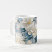 Blume-Muster Kaffeetasse (Vorderseite Links)
