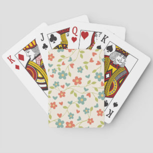Blume-Muster-Karten Spielkarten