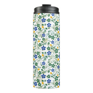 Blume Muster kleine Blume 13.w Keine BG Thermosbecher