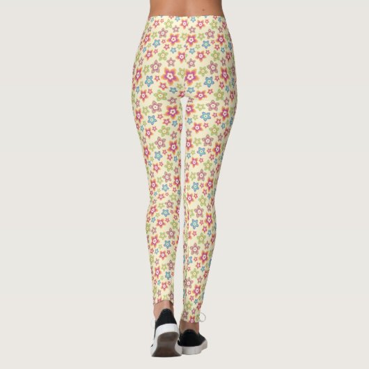 Blume Muster Leggings (Rückseite)