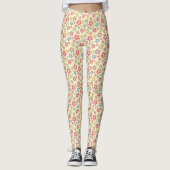 Blume Muster Leggings (Vorderseite)