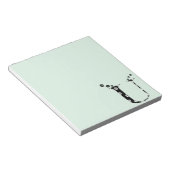 Blume Muster Letter U Notizblock (angewinkelt)