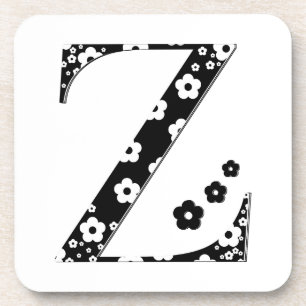 Blume Muster Letter Z Untersetzer