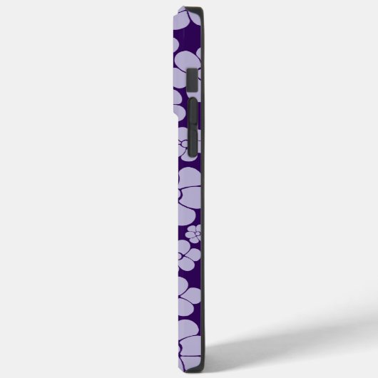 Blume Muster - Lila Case-Mate iPhone Hülle (Rückseite / Links)