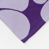 Blume Muster - Lila Fleecedecke (Ecke)