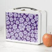 Blume Muster - Lila Metall Brotdose (Beispiel)
