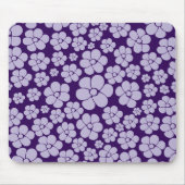 Blume Muster - Lila Mousepad (Vorne)