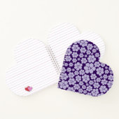 Blume Muster - Lila Notizblock (Innenseite)