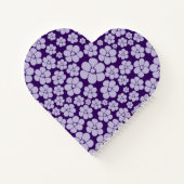 Blume Muster - Lila Notizblock (Rückseite)