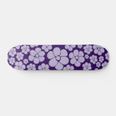 Blume Muster - Lila Skateboard (Horizontal)