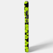 Blume Muster - Limettengrün Case-Mate iPhone Hülle (Rückseite / Links)