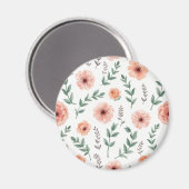 Blume Muster Magnet (Vorderseite/Rückseite)