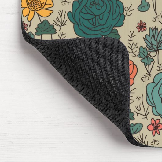 Blume-Muster-Maus-Pad Mousepad (Ecke)