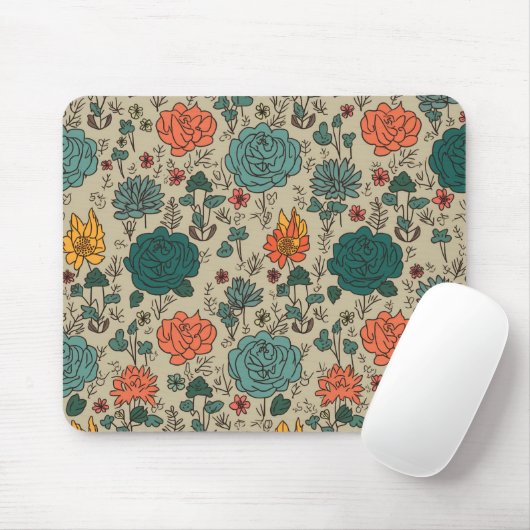 Blume-Muster-Maus-Pad Mousepad (Mit Mouse)