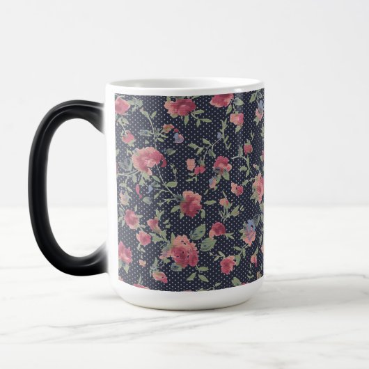 Blume Muster Morphing Tasse (Links)