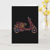 Blume Muster Motorroller Motorrad Karte (Gelbe Blume)