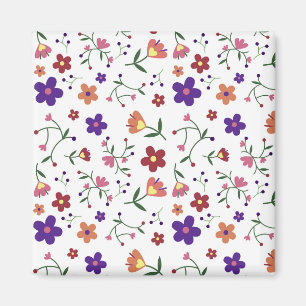 Blume Muster Naturdesign Flora Pflanze Magnet