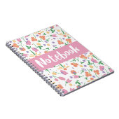 Blume-Muster-Notebook Notizblock (Rechte Seite)