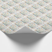 Blume Muster-Papier Geschenkpapier (Ecke)