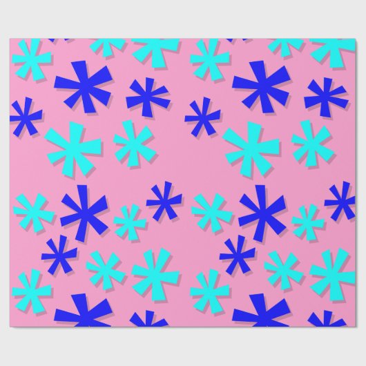 Blume Muster-Papier Geschenkpapier (Flach)