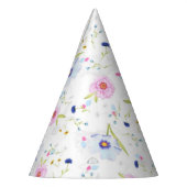 Blume Muster Papier Party Hat Partyhütchen (Links)