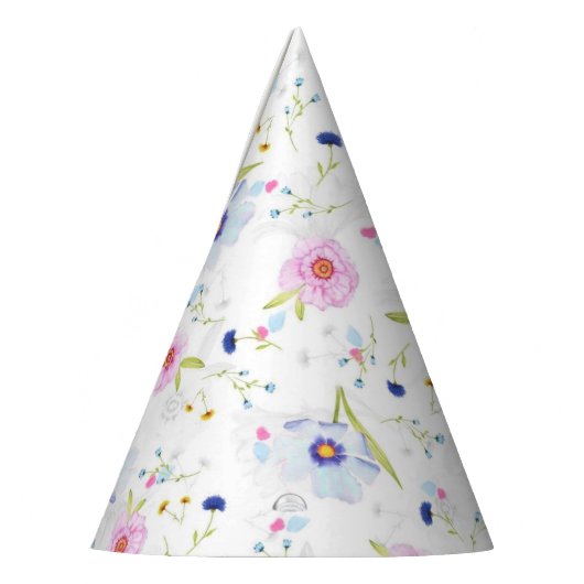 Blume Muster Papier Party Hat Partyhütchen (Links)