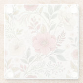 Blume Muster Pastel Color Mama Glasuntersetzer (Rückseite)