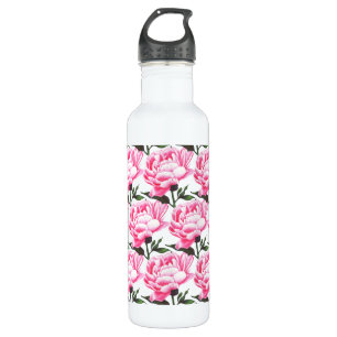 Blume-Muster Pen Zeichnend Wasserflasche Edelstahlflasche