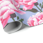 Blume-Muster-Pen Zeichnend Wrapping Paper Geschenkpapier (Rolleneckpunkt)