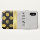 Blume Muster Polka Dots Muster Case-Mate iPhone Hülle (Rückseite (Horizontal))