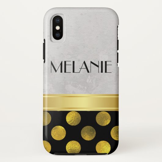 Blume Muster Polka Dots Muster Case-Mate iPhone Hülle (Rückseite)