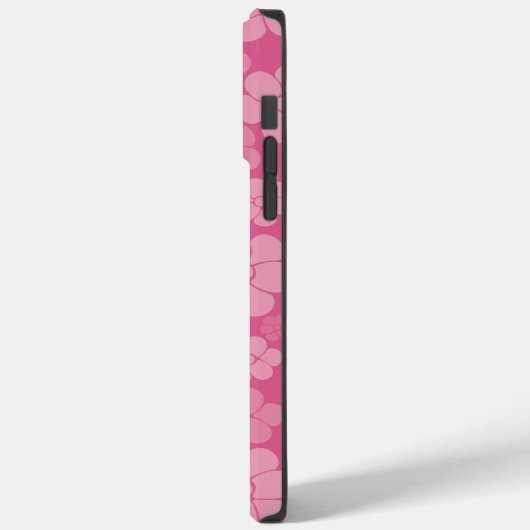 Blume Muster - rosa Case-Mate iPhone Hülle (Rückseite / Links)