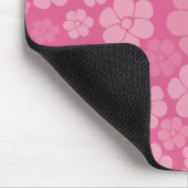 Blume Muster - rosa Mousepad (Ecke)
