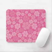 Blume Muster - rosa Mousepad (Mit Mouse)