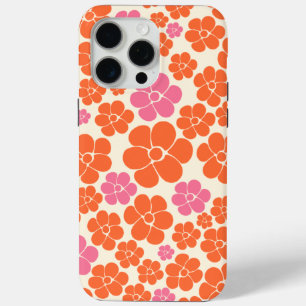 Blume Muster - Rosa, orange und creme Case-Mate iPhone Hülle