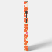 Blume Muster - Rosa, orange und creme Case-Mate iPhone Hülle (Rückseite / Links)