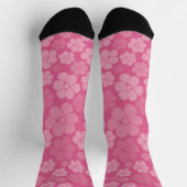 Blume Muster - rosa Socken (Oben)