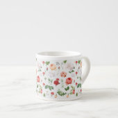 Blume Muster, Rose Espressotasse (Vorderseite Rechts)