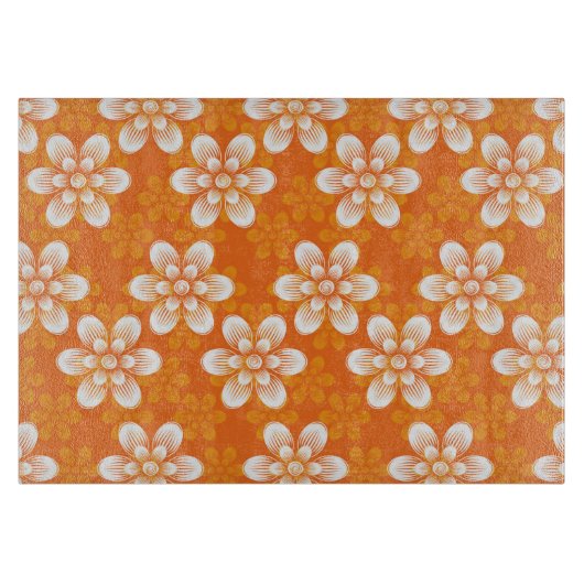 Blume-Muster Schneidebrett (Vorderseite)