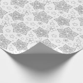 Blume Muster schwarz-weiß Färbung giftpackung Geschenkpapier (Ecke)